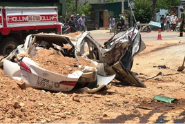 Xe 'hổ vồ' đè bẹp xe con ở Thanh Hóa: Danh tính 4 nạn nhân thương vong