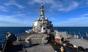 Mỹ điều tàu khu trục USS Russell đi qua eo biển Đài Loan 