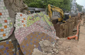 Dân Hà Nội tiếc nuối khi con đường gốm sứ bị phá bỏ 600m