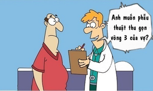 Chồng lên bàn mổ vì vợ quá nóng bỏng