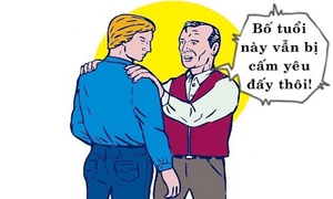 Bố còn bị cấm nữa là mày