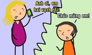 Đòi ăn khao khi bạn gái báo tin 'hai vạch'