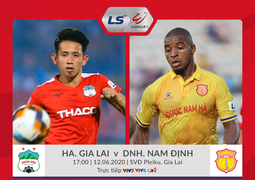 Trực tiếp HAGL vs Nam Định vòng 4 V-League 2020