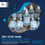Nhầm lẫn của người sử dụng giữa cồn công nghiệp tẩy rửa và cồn ethanol sát trùng