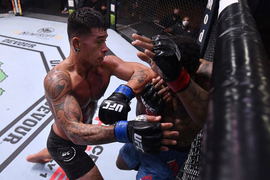 Võ sĩ Mỹ ra đòn như ‘vũ bão’ khiến đối thủ ôm đầu chịu thua