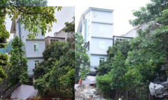 'Nắn' thẳng ngôi nhà 5 tầng nghiêng như sắp đổ ở Hải Phòng