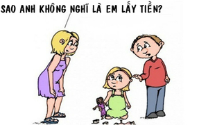 Nhìn là biết không phải vợ trộm tiền