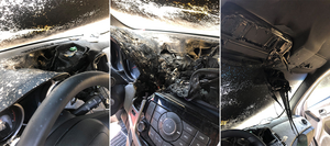 Nước khử trùng để trong ô tô dưới trời nắng có thể gây cháy xe?