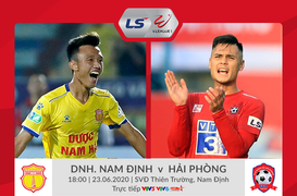 Trực tiếp Nam Định vs Hải Phòng vòng 6 V-League