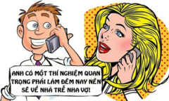 Lừa vợ đi nhậu bằng... khoa học