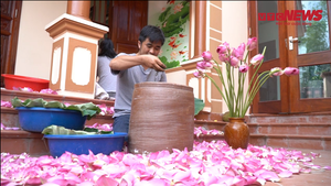 Chàng trai bỏ nghề kỹ sư đi ướp trà sen thu hàng trăm triệu mỗi năm