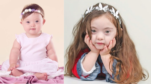 Nét đẹp như thiên thần của mẫu nhí 4 tuổi mắc hội chứng Down 