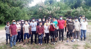 Nhập cảnh trái phép qua biên giới, 33 người bị đưa đi cách ly