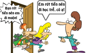 Lý do trò đi học muộn khiến cô giáo 'đứng hình'