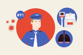 Infographic: 10 dấu mốc quan trọng khi điều trị bệnh nhân phi công Anh