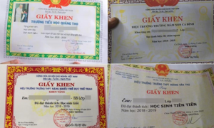 Giấy khen phát như tờ rơi, trẻ không được khen thành 'cá biệt'