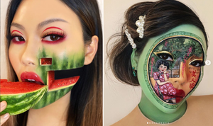 Trang điểm kinh dị gây ảo giác, cô gái gốc Hàn 'hot rần rần' trên mạng