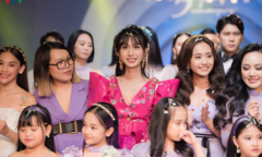 Lynk Lee mặc đầm lộng lẫy diễn vedette cho show thời trang