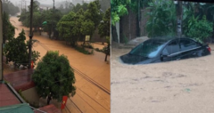 Hà Giang mưa sầm sập từ đêm tới sáng, nhấn chìm nhiều ô tô