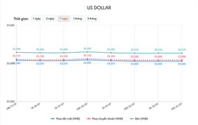 Tỷ giá USD hôm nay 24/7: Chưa thể ngừng giảm