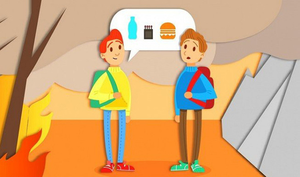 Rừng cháy lớn, Tom làm cách nào để thoát hiểm?