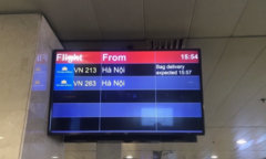 Vietnam Airlines triển khai hệ thống hiển thị thông tin trả hành lý cho khách