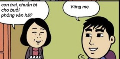 Lo hết hồn khi con trai lần đầu phỏng vấn