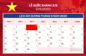 Quốc khánh 2/9 năm nay, người lao động chỉ được nghỉ 1 ngày
