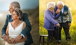 Loạt ảnh 'tình già' ngọt lịm tim khiến dân mạng trẻ xuýt xoa ao ước