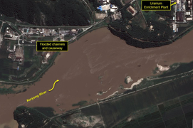 Lũ lụt đe dọa nhà máy hạt nhân Triều Tiên