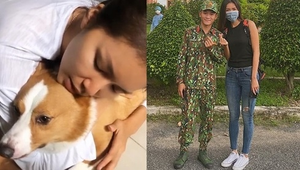 Minh Tú rưng rưng khi được về nhà sau 14 ngày cách ly tập trung