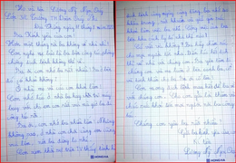 Rơi nước mắt lá thư viết tay cô bé lớp 3 gửi cha nơi tuyến đầu chống dịch