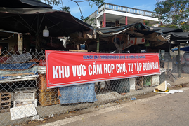 Quảng Nam phong tỏa khu chợ nơi vợ bệnh nhân 905 từng đến