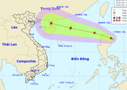 Bắc Bộ mưa lớn, áp thấp nhiệt đới tiến gần Biển Đông
