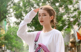 Ảnh: Hot girl Đại học Thương Mại thường bị nhầm là con lai