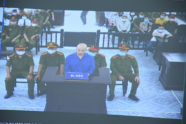 Hình ảnh Đường 'Nhuệ' tại phiên xử vụ đánh người vỡ mặt tại trụ sở công an