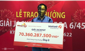 9x Hà Nội trúng Jackpot hơn 70 tỷ đồng