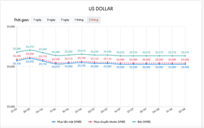 Tỷ giá USD hôm nay 20/8: Vẫn ở mức thấp, chưa thể bứt phá