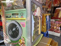 Thị trường vàng mã rằm tháng 7: Nhà lầu, xe hơi, máy giặt ế chỏng chơ