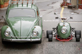 Xe máy độc đáo được chế tạo từ chắn bùn của Volkswagen Beetle