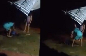 Đòi ngủ cùng, người đàn ông bị vợ con trói, cầm dép đánh liên tiếp vào mặt