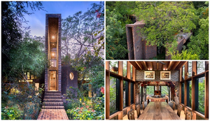 Đẹp lung linh ngôi nhà siêu mỏng ẩn mình giữa rừng xanh