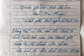 Xúc động lá thư cảm ơn bác sĩ của Giám đốc Bệnh viện dã chiến Hòa Vang