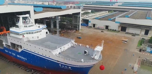 Hạ thuỷ tàu thí nghiệm lớn nhất Trung Quốc