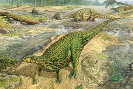 Loài khủng long kỳ quái da gắn gai tua tủa như đinh tán