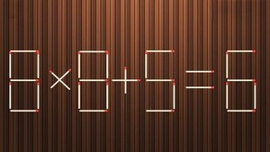 Làm thế nào để biến phép tính 8 x 8 + 5 = 6 thành đúng?