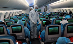 Ảnh: Đoàn thể thao dự Army Games trên 'siêu máy bay' của Vietnam Airlines