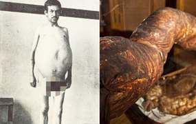 Người đàn ông chết khi cố đại tiện, ruột già được trưng bày trong bảo tàng Mỹ