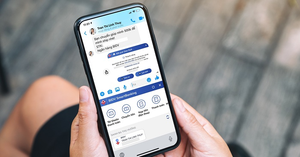 Ngân hàng Việt đầu tiên hỗ trợ giao dịch ngay trên ứng dụng chat