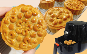 Cách làm bánh trung thu bằng nồi chiên không dầu 